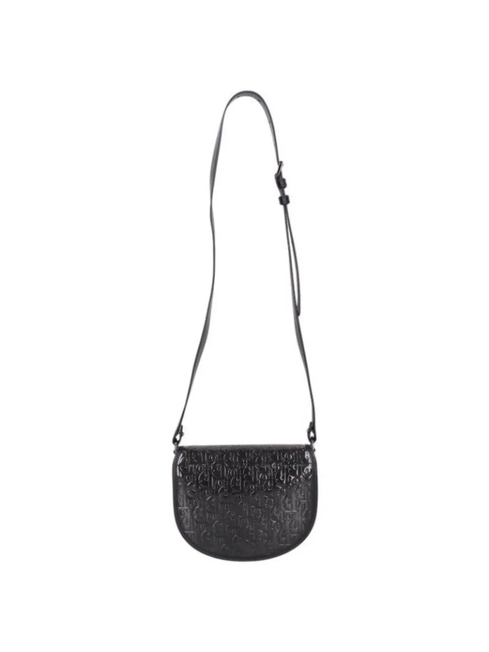 Dior Gallop Oblique Embossed Patent Leather Shoulder Bag Mini